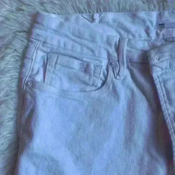 Good American wide leg cropped jeans. Size 12/31. White. - Picture 5 of 7